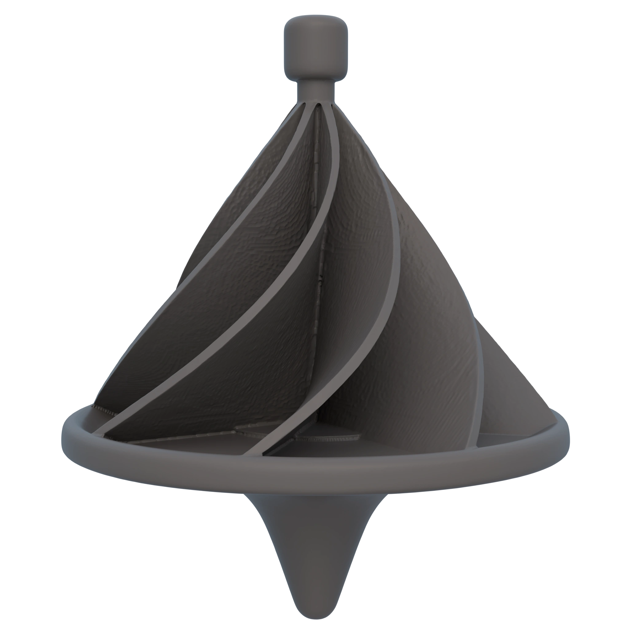 Spinning top result with 8-fold symmetry