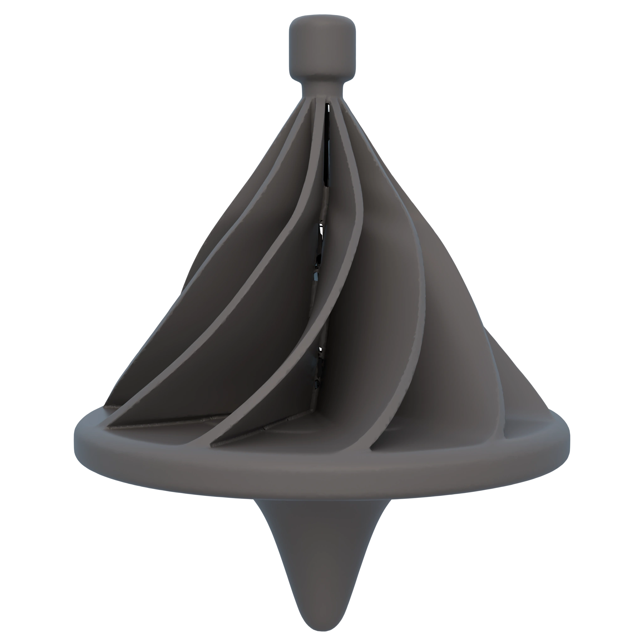 Spinning top result with 10-fold symmetry