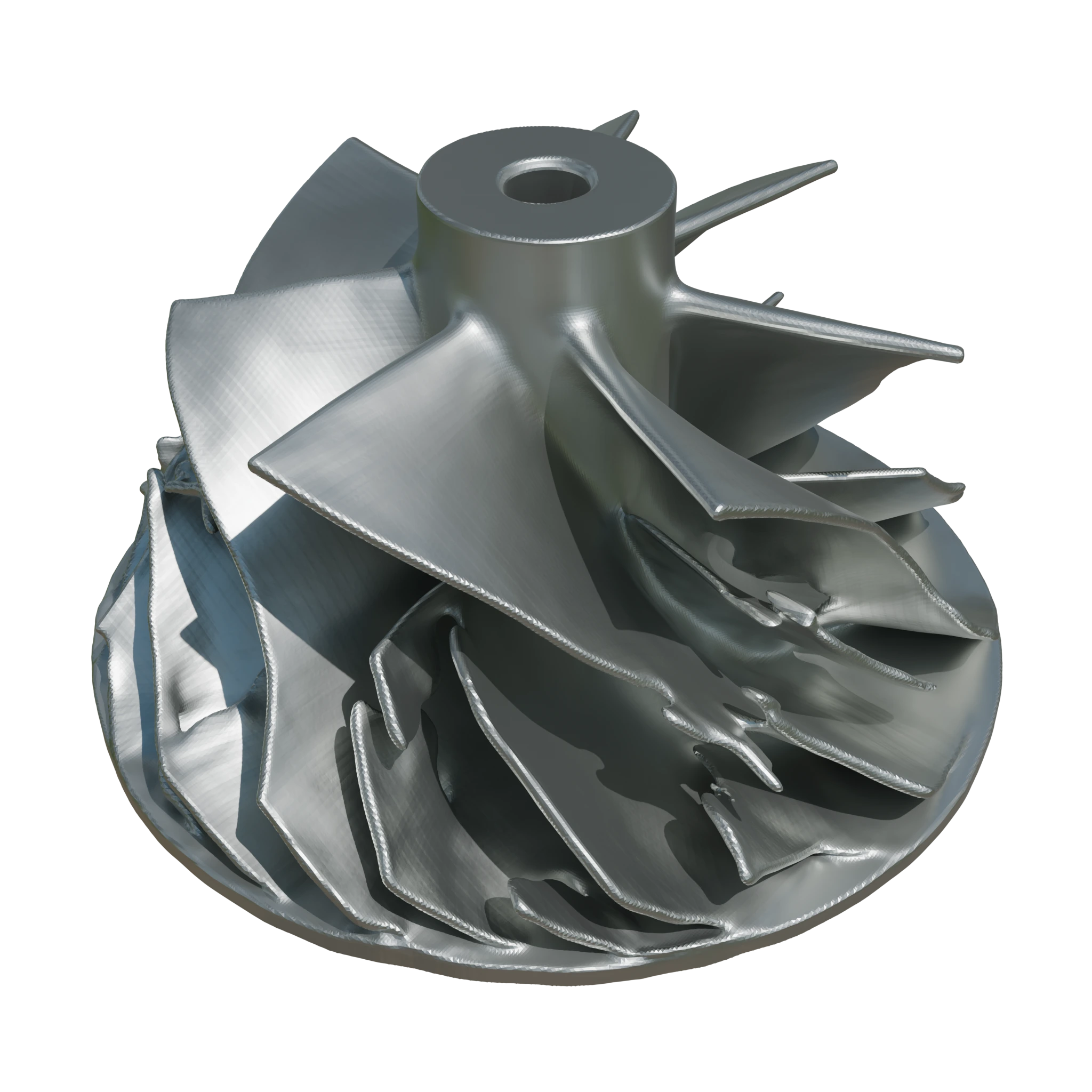 Turbo blade result from Hunyuan3D 2.1