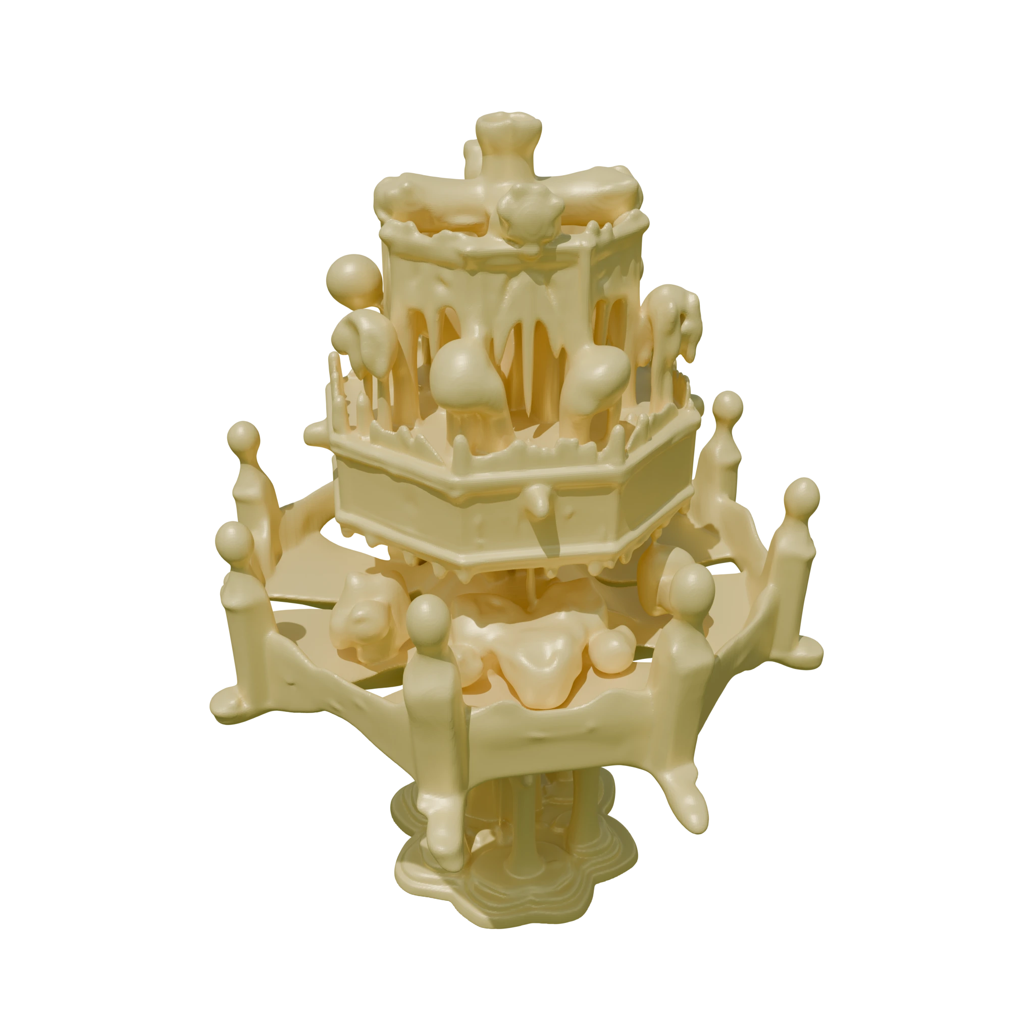 Table fountain result from TripoSG