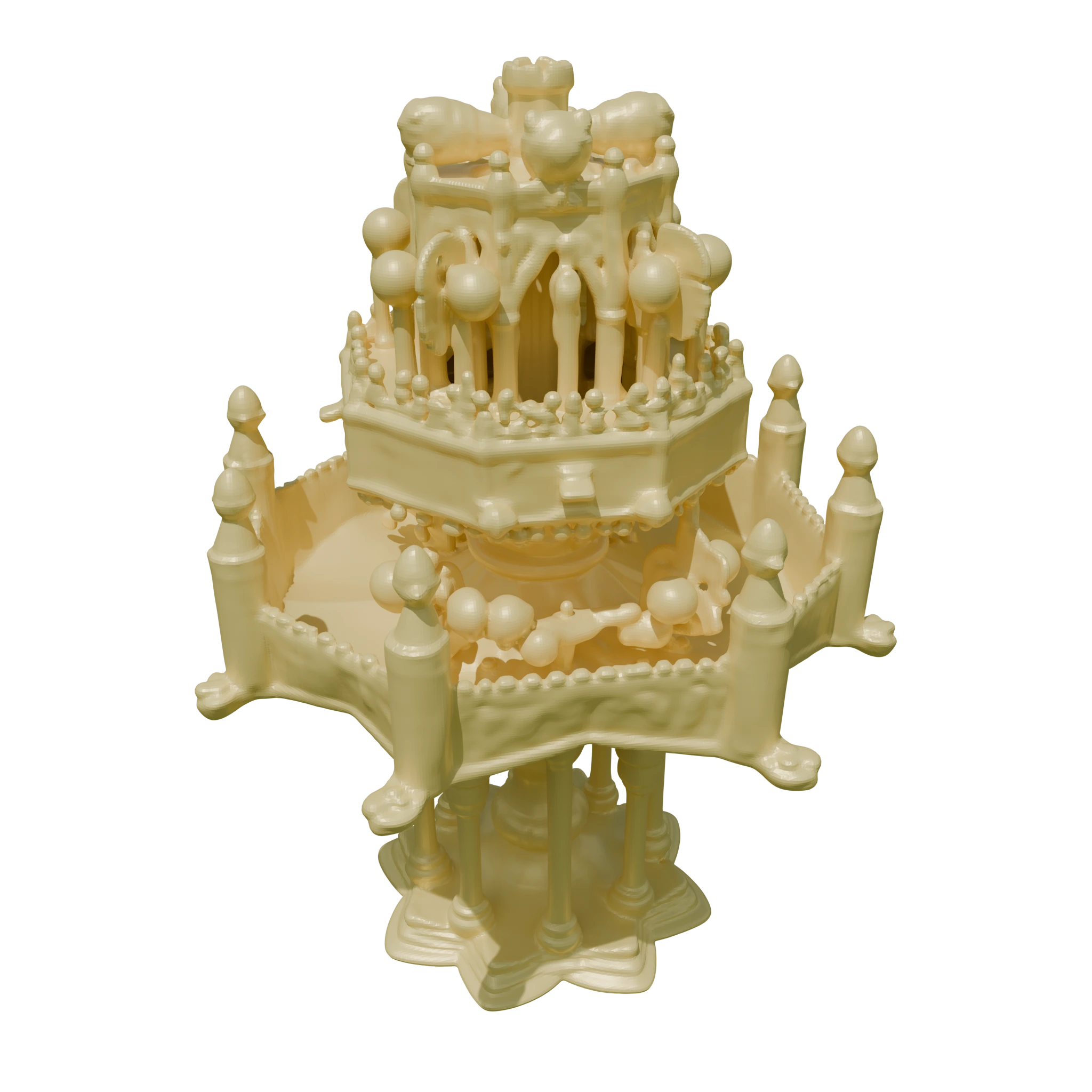 Table fountain result from Hunyuan3D 2.1