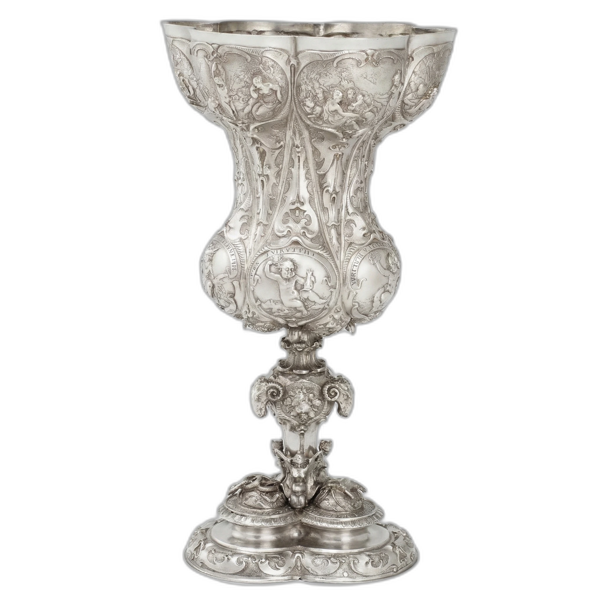 Silver cup input image