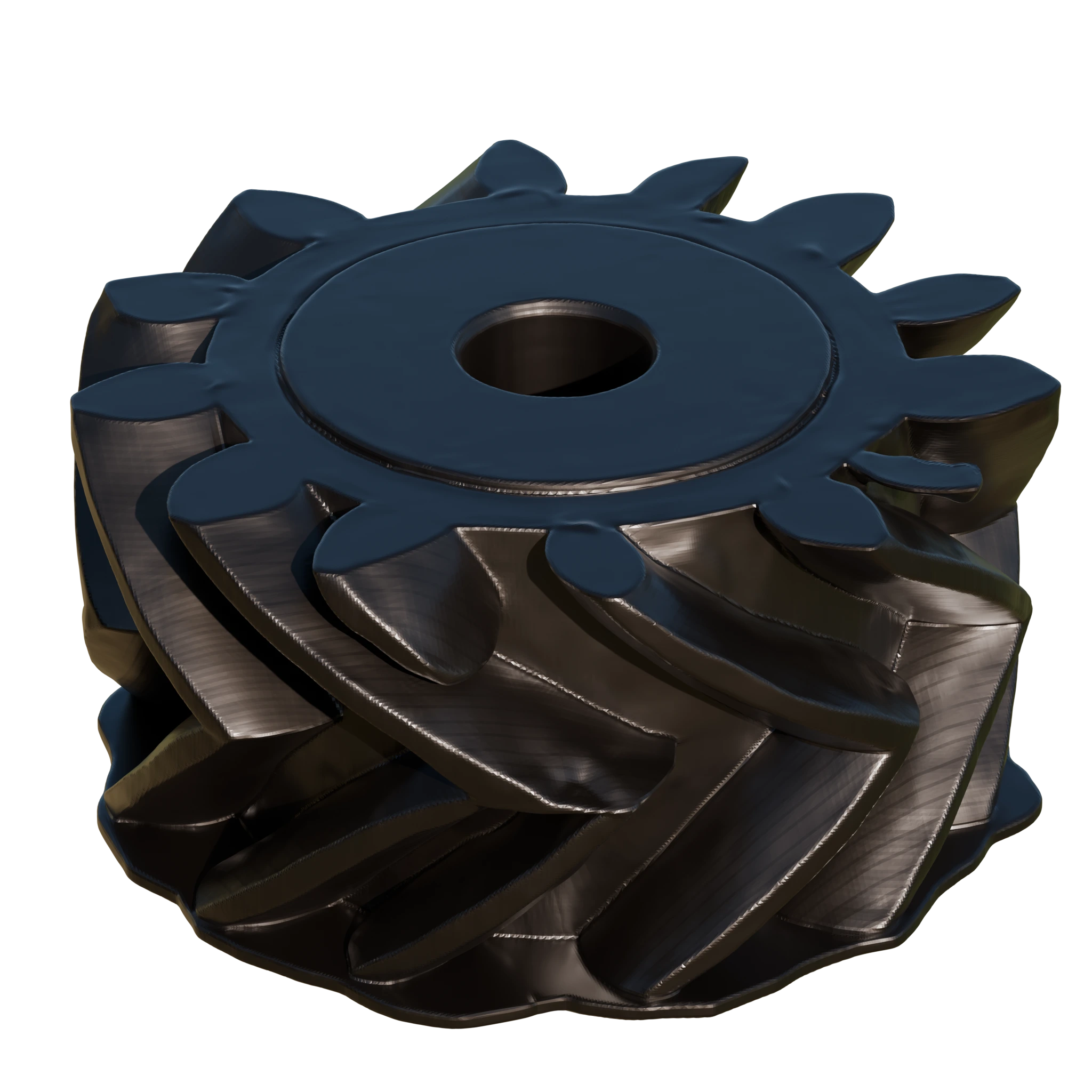 15-fold gear result from Hunyuan3D 2.1